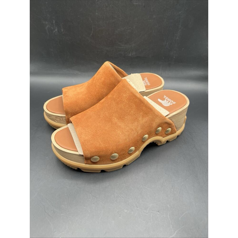 SOREL Roam'n™ Slide Women's Platform Sandals Brown US Sz 7 MSRP$175 - Picture 2 of 13
